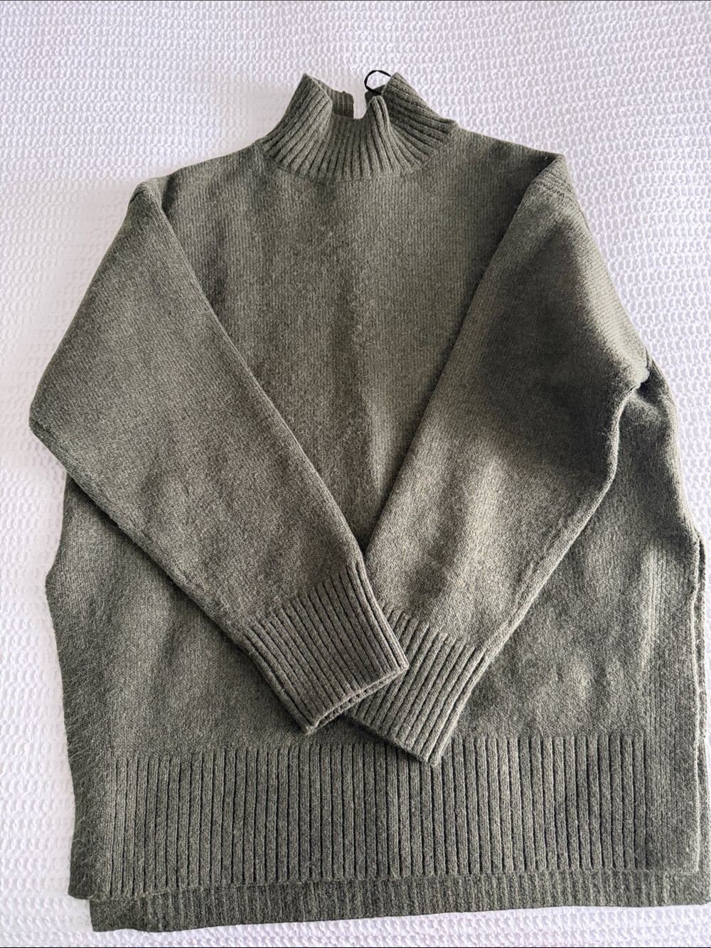 H&M Olive Green Mock Neck Sweater